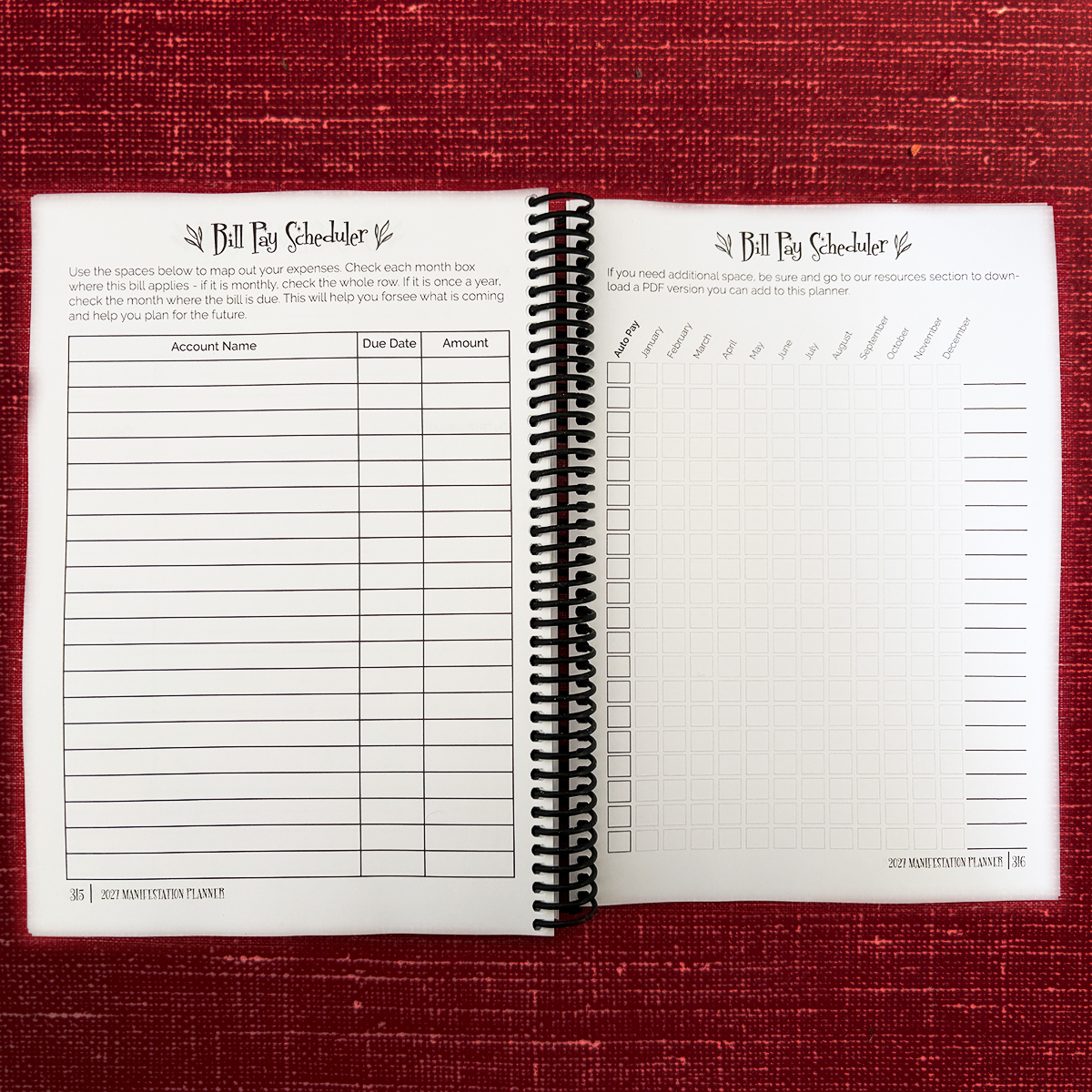 Bill Schedules & Budget Insights